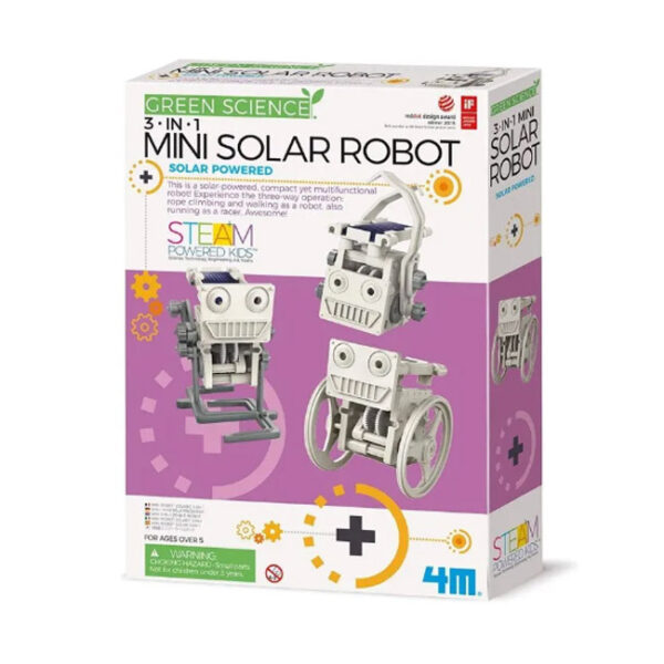 4m Green Science 3 In 1 Mini Solar Robot