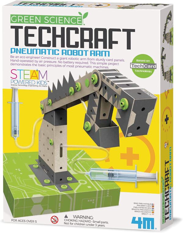 4M TechCraft Pneumatic Arm, Green Science