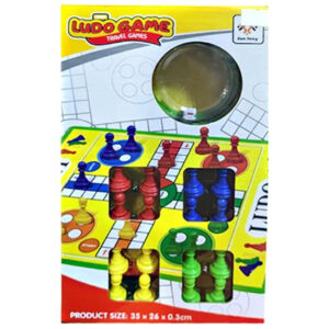 Soft Mat Ludo Board Game with Dice Roller AG620002