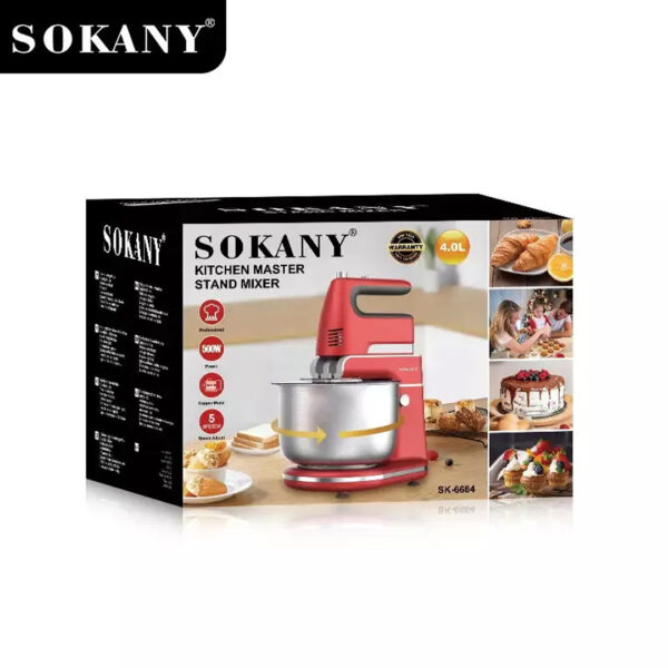 Sokany kitchen naster stand mixer machine SK-6664  L007-8