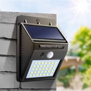 Motion Sensor Solar Powered LED Wall Light