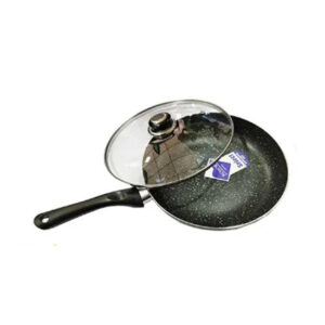 Huochu Non Stick Marble Coated Fry Pan with lid