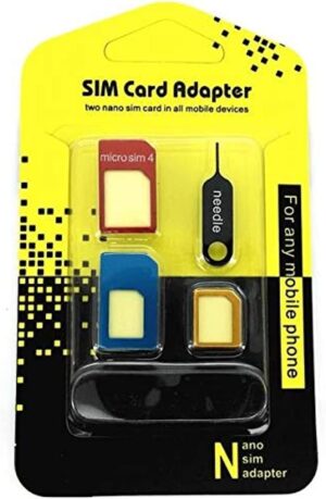 3 in 1 Nano SIM Adapter with Card Tray Holder