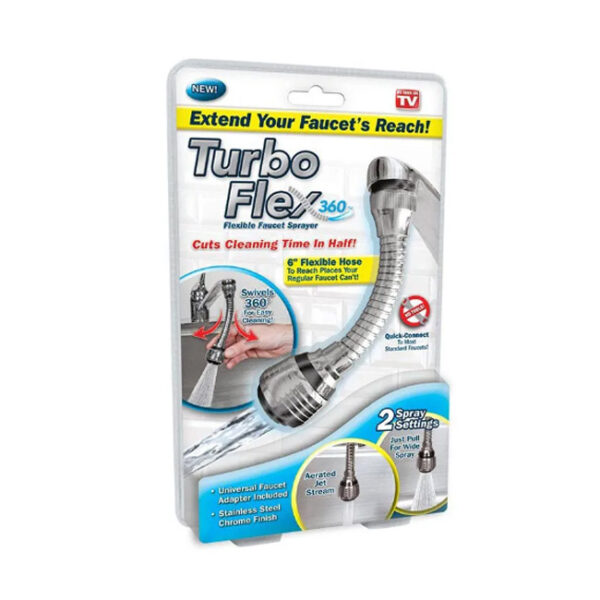 Turbo Flex 360 Flexible Faucet Sprayer